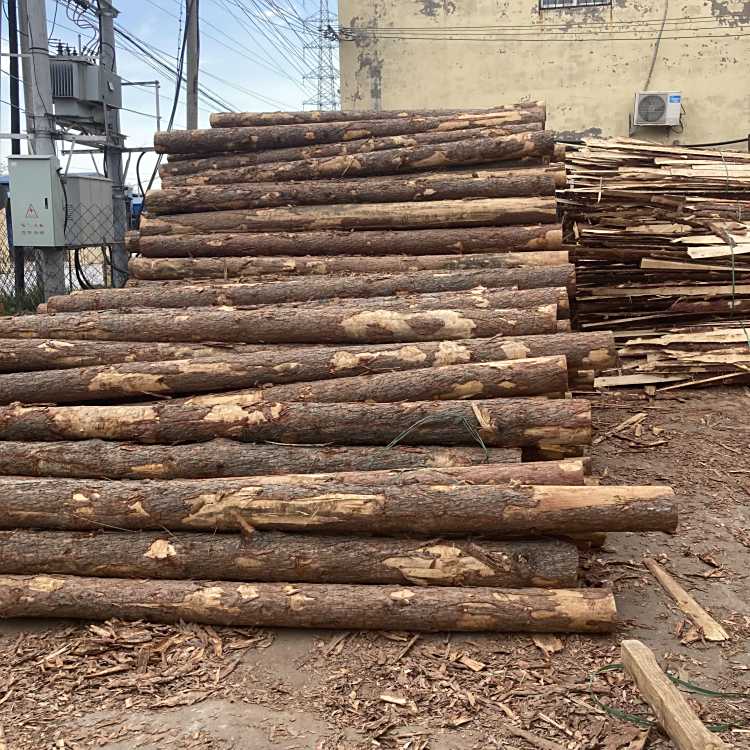 兴裕达园林绿化杆杉木桩施工方案 水利工程打桩与河道护堤驳岸应用